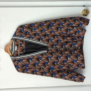 Colorful printed bomber jacket